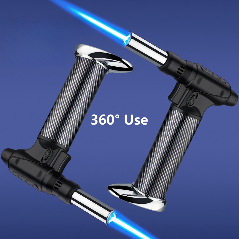 Camping Cooking With Gas - 360° Ignition Butane Gas Lighter Integrated