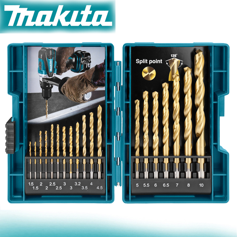 Mess Kit Titanium - Makita D-67527 HSS TiN Metal Twist