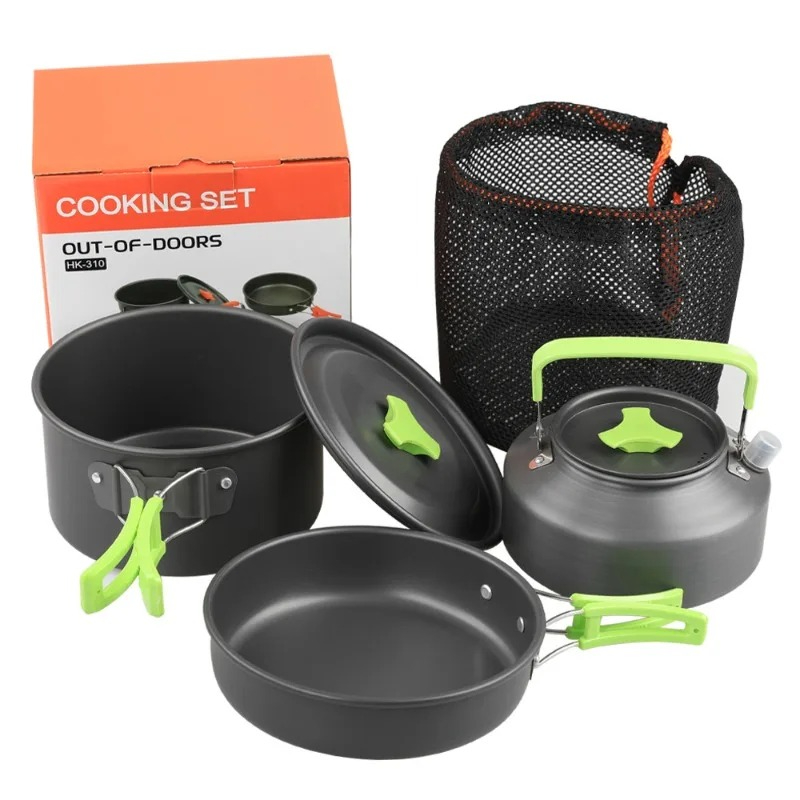 Camping Cooking Set With Bag - Camping Cooking Set, Outdoor Kitchenware Set,