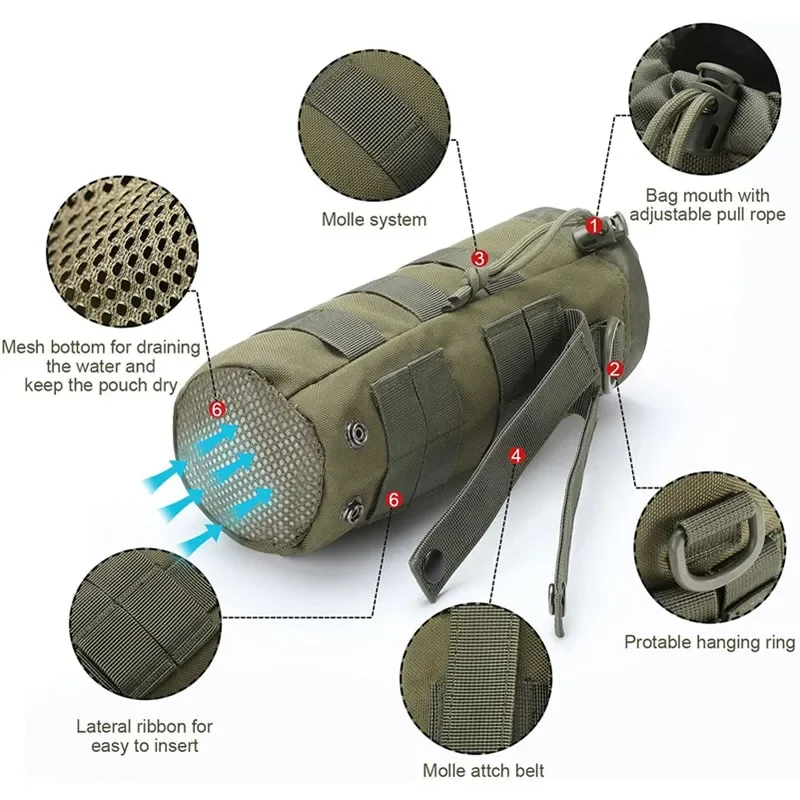 Tactical Molle Water Bottle Ba - Camping Cooking Bag 评论和价格