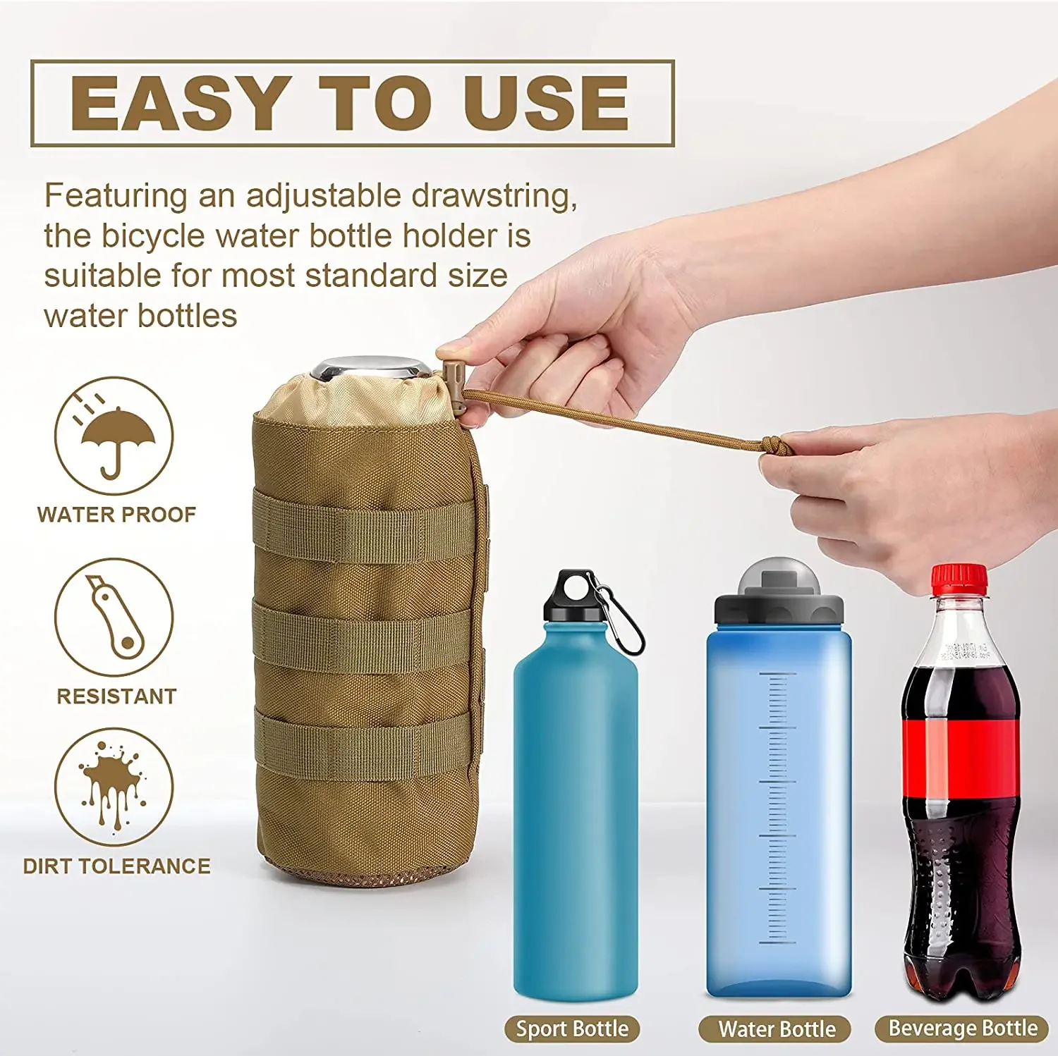 Tactical Molle Water Bottle Ba - Camping Cooking Bag 评论和价格