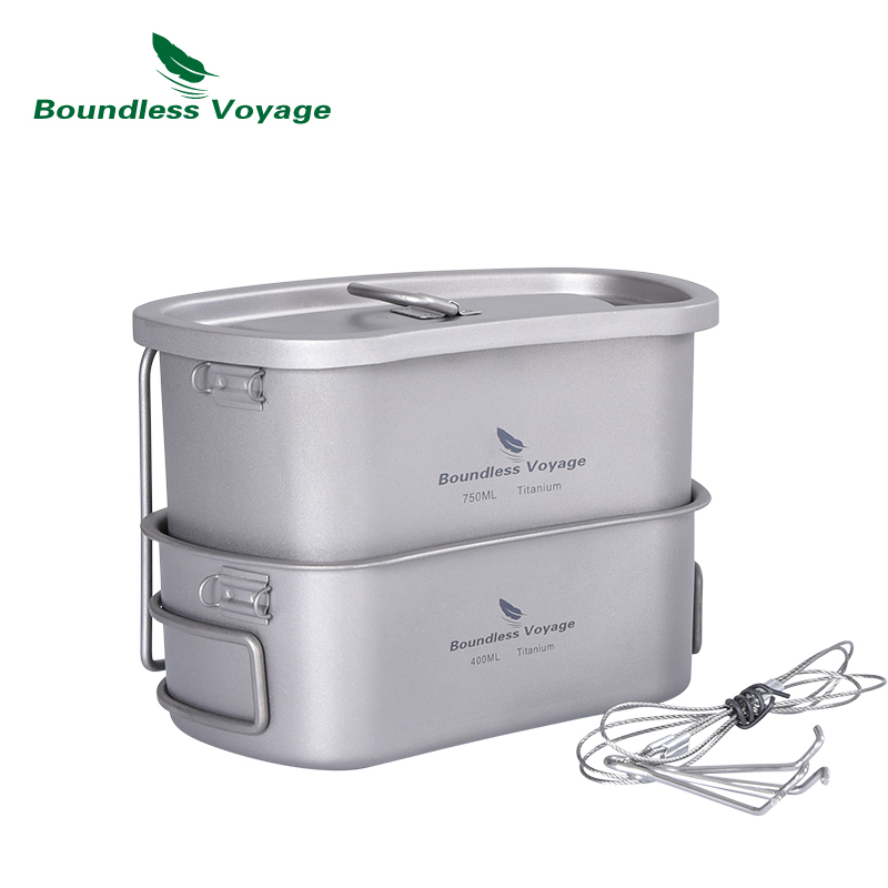 Boundless Voyage Outdoor Milit - Mess Kit Titanium 评论和价格