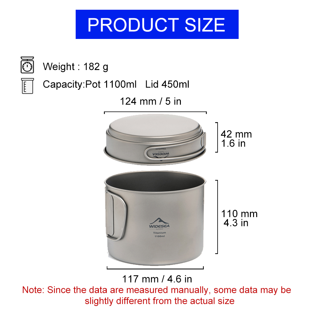 Widesea Ultralight Titanium Ca - Mess Kit Titanium 评论和价格