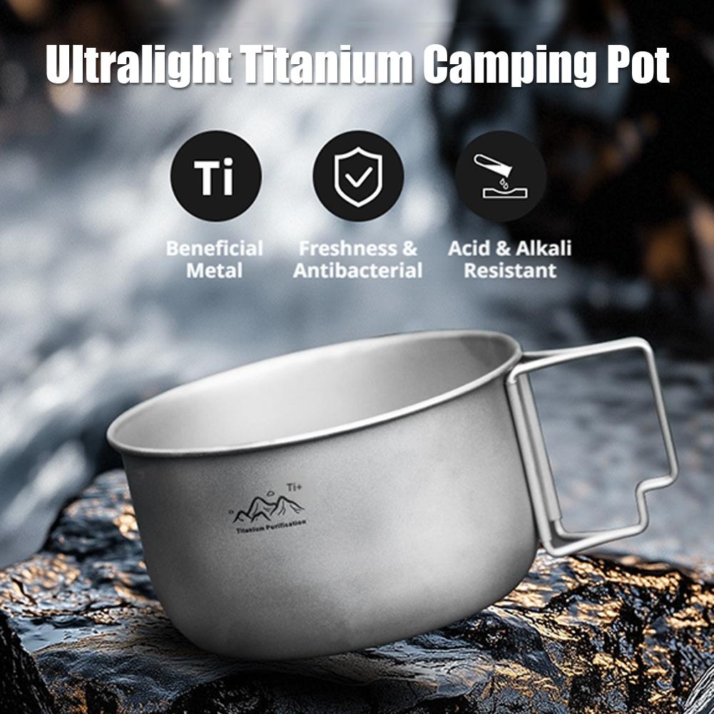 Ultralight Titanium Camping Po - Mess Kit Titanium 评论和价格