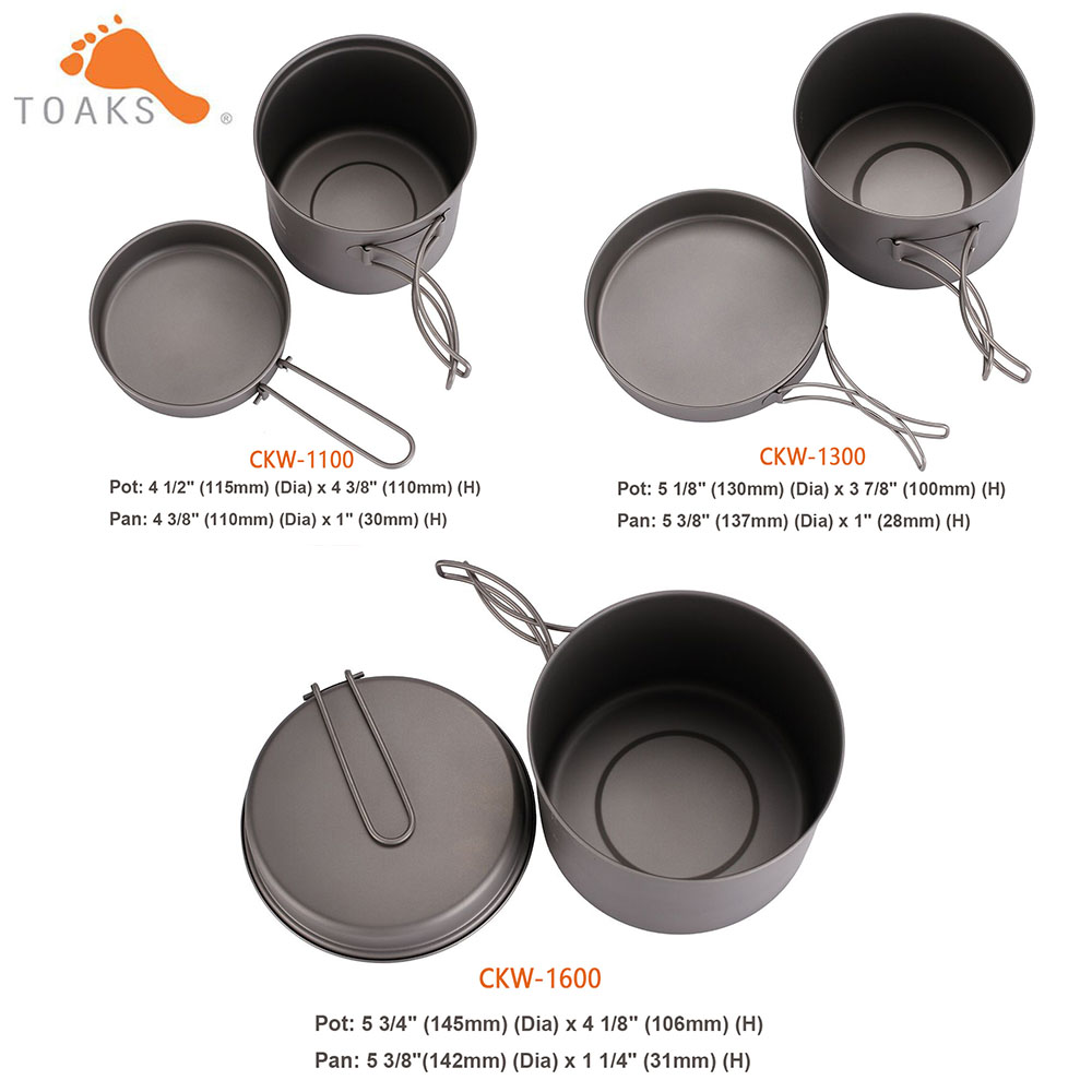 TOAKS Cookware Set Ultralight  - Mess Kit Titanium 评论和价格