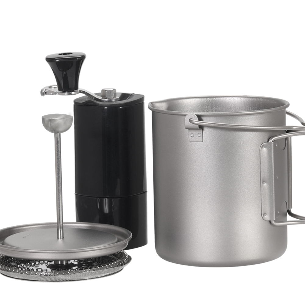 Lixada 750ml Titanium Coffee C - Mess Kit Titanium 评论和价格