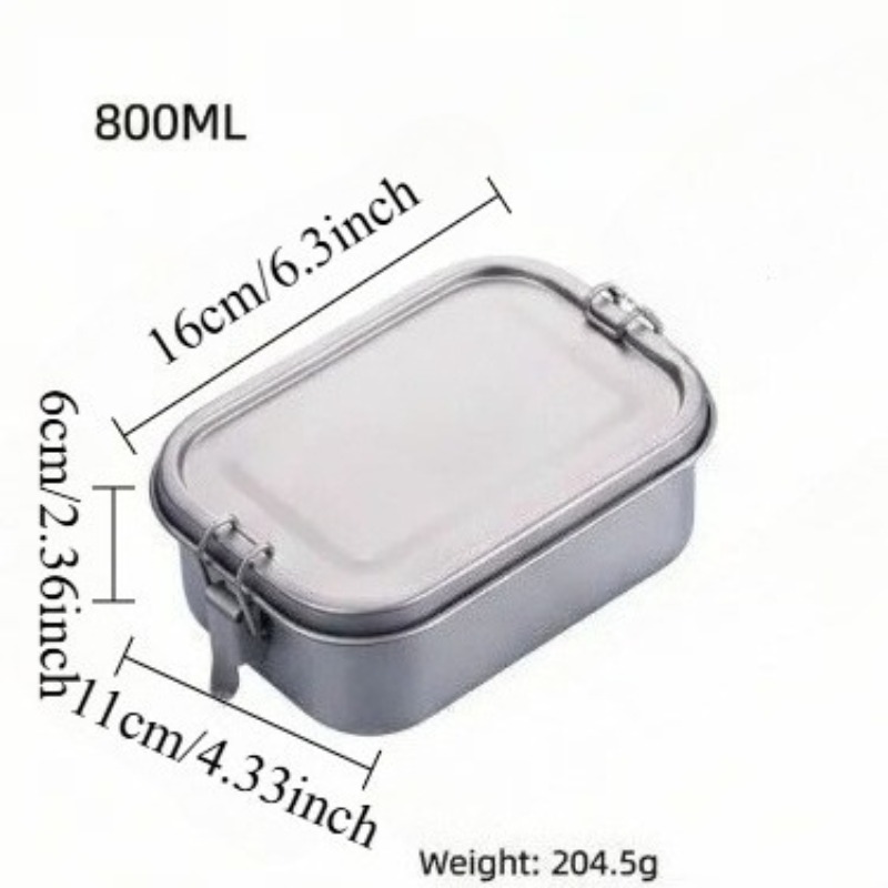 Stainless Steel Lunch Box With - Mess Kit Titanium 评论和价格