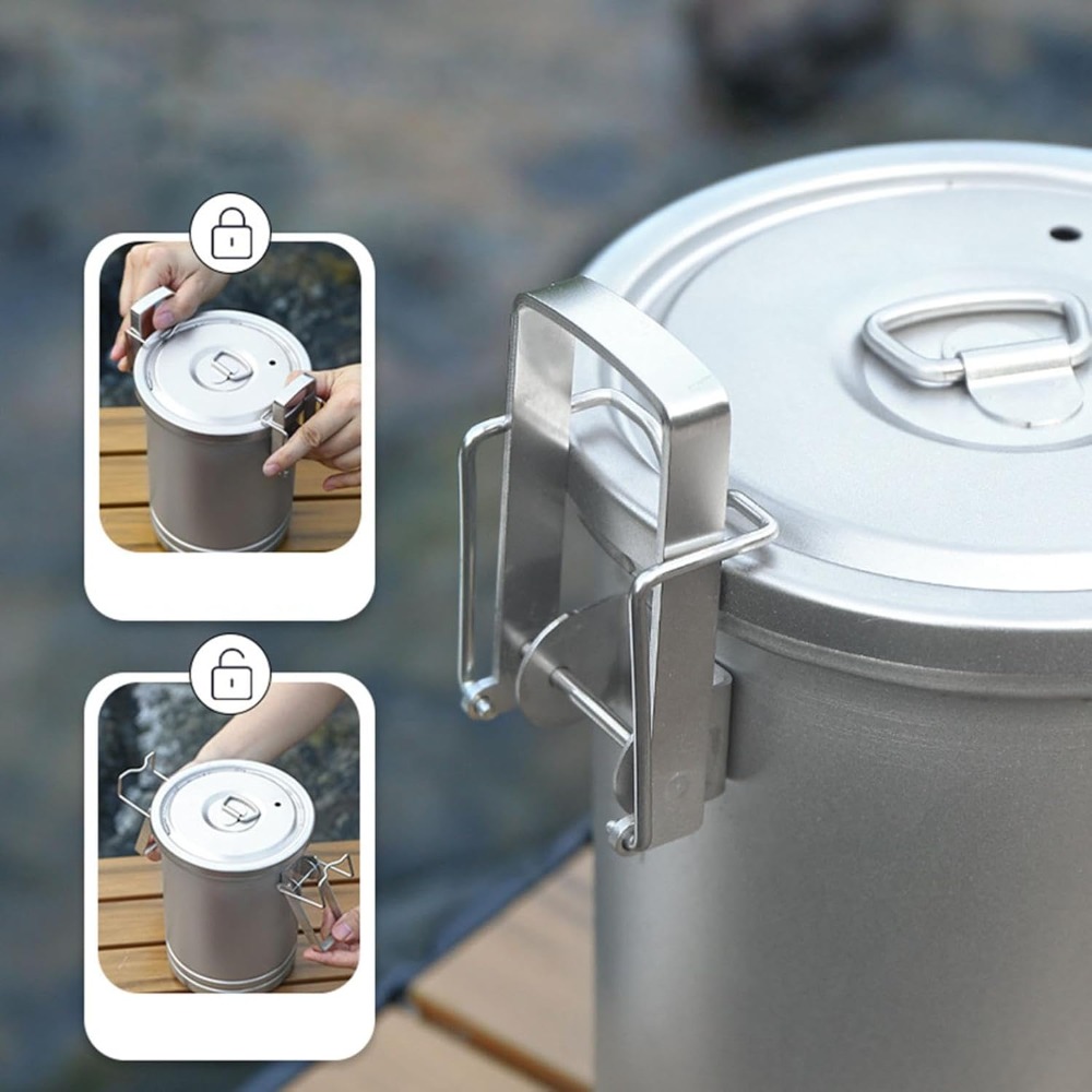Camping Cooking Nested Pot Set - Nesting Camping Cooking Set 评论和价格