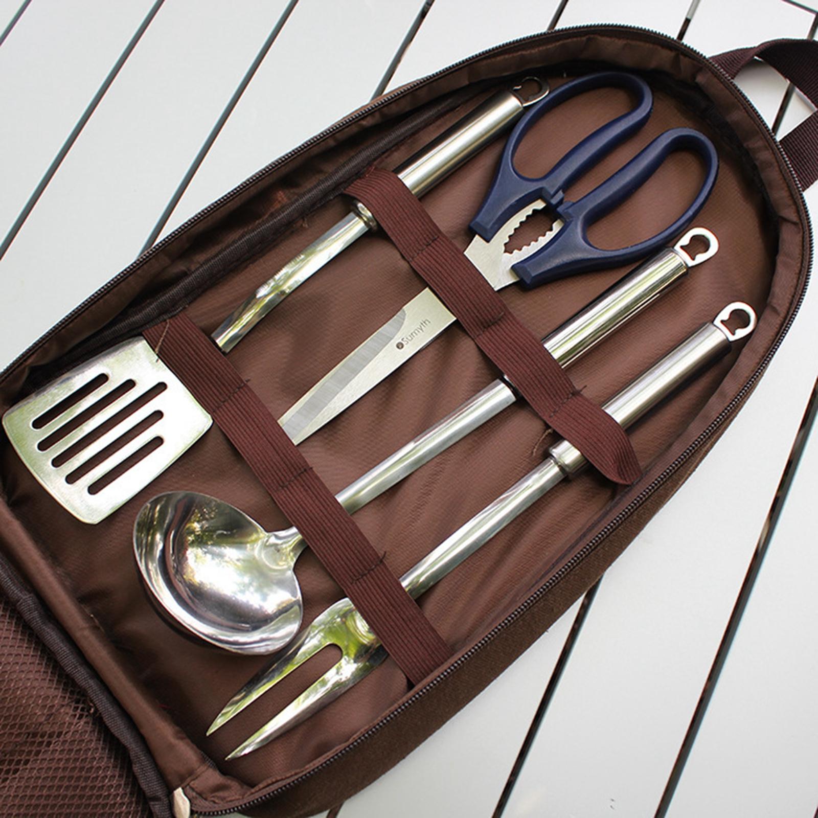 7pcs Camping Kitchen Utensil S - Camping Cooking Set With Bag 评论和价格