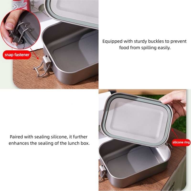 Titanium Lunch Box with Lid an - Mess Kit Titanium 评论和价格
