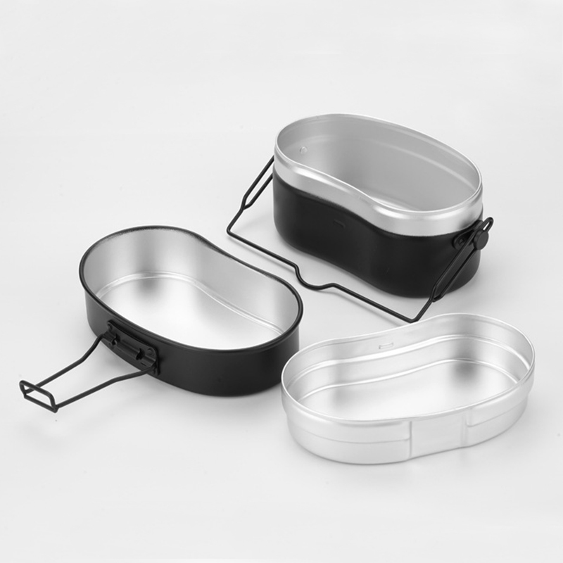 Aluminum Lunch Box Cookware Ou - Camping Cooking Kit Box 评论和价格