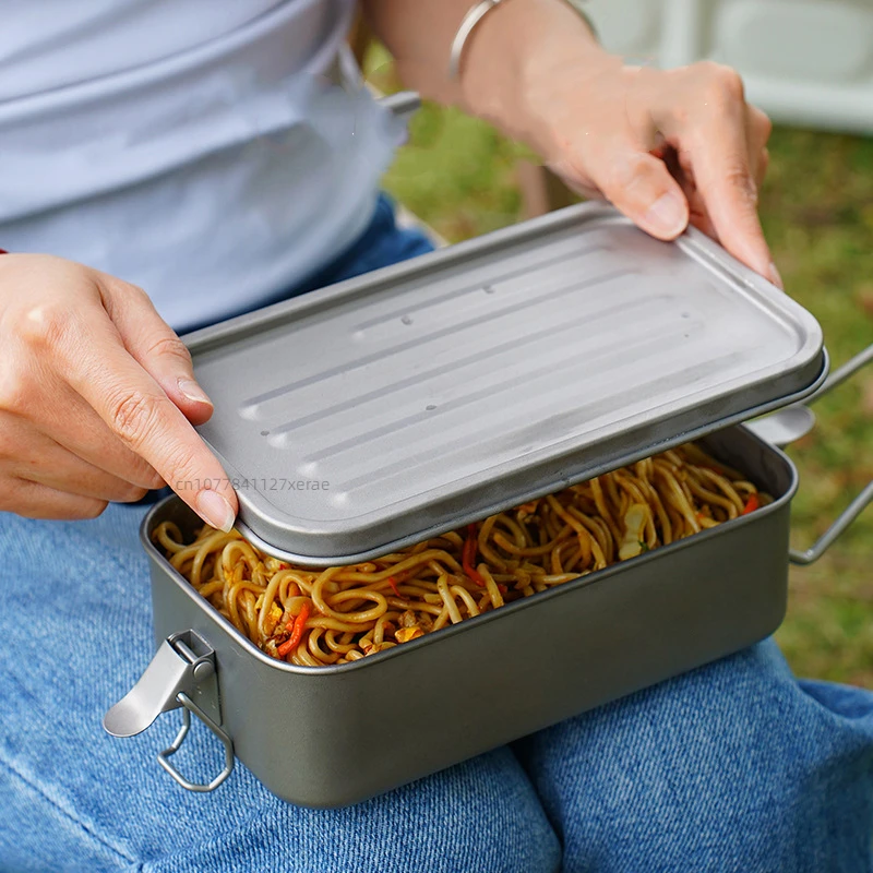 Outdoor Pure Titanium Square L - Mess Kit Titanium 评论和价格