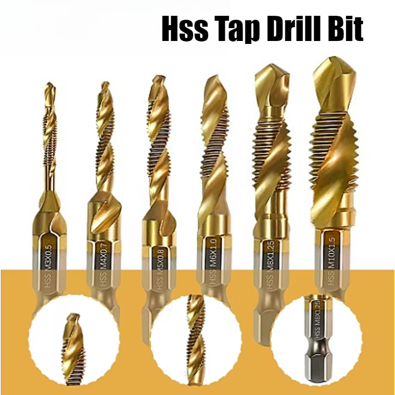 6PCS Metric Titanium Drill Tap - Mess Kit Titanium 评论和价格