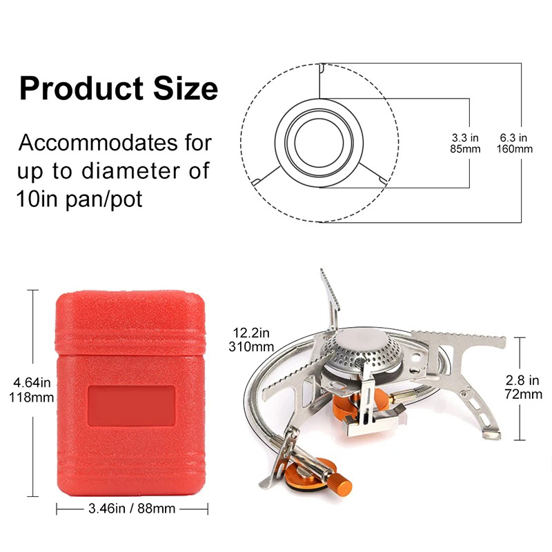 Camping Gas Stove Portable Fol - Camping Cooking No Gas 评论和价格