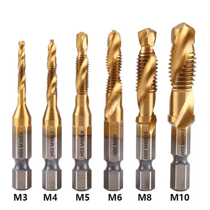 6PCS Metric Titanium Drill Tap - Mess Kit Titanium 评论和价格