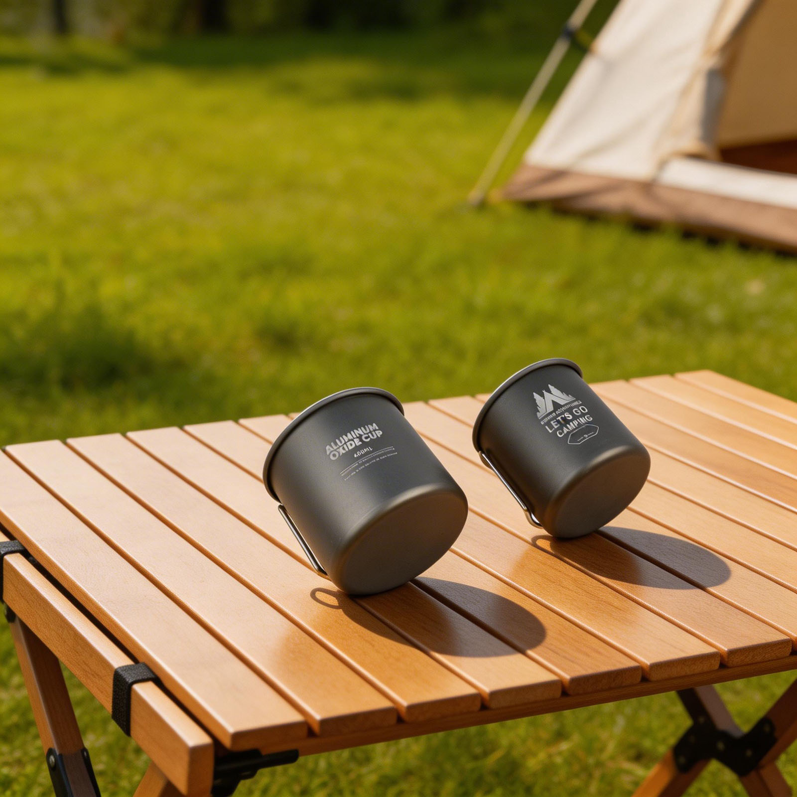 Aluminum Alloy Camping Mug Set - Nesting Camping Cooking Set 评论和价格