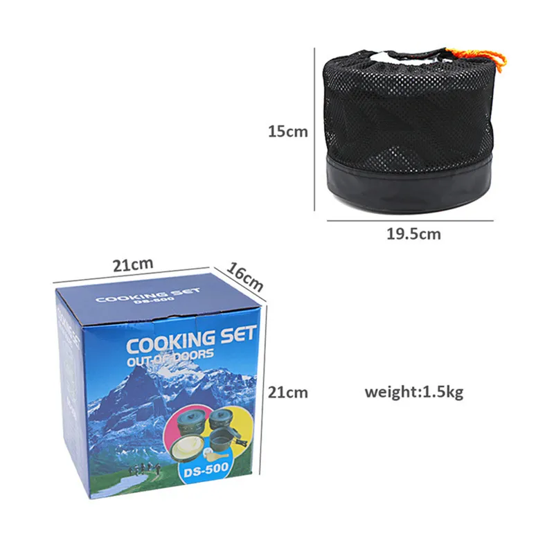 Portable Camping Cookware Set  - Nesting Camping Cooking Set 评论和价格