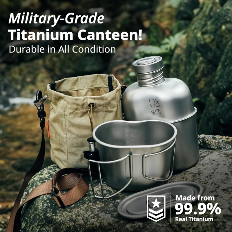 Keith Titanium Bottle Outdoor  - Mess Kit Titanium 评论和价格