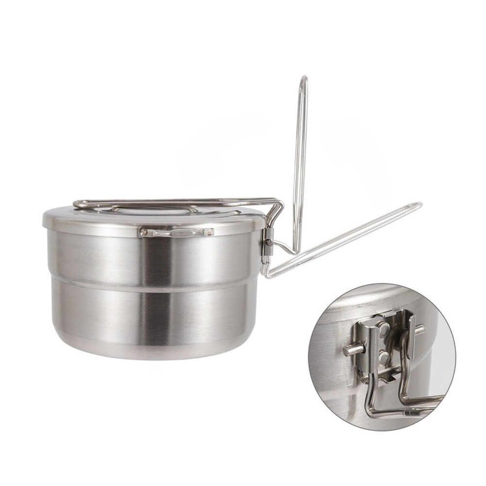 1.5L 304 Stainless Steel Campi - Camping Cooking Kit Box 评论和价格