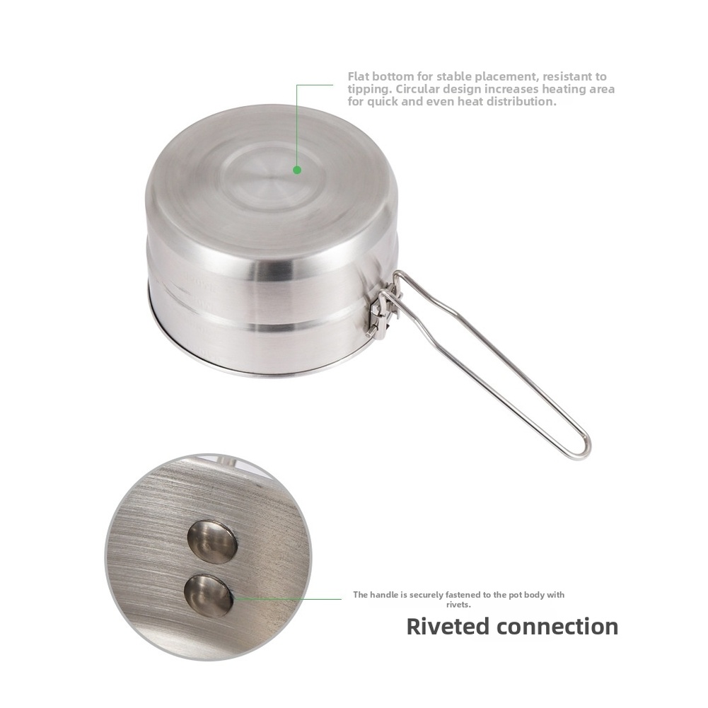 1.5L 304 Stainless Steel Campi - Camping Cooking Kit Box 评论和价格