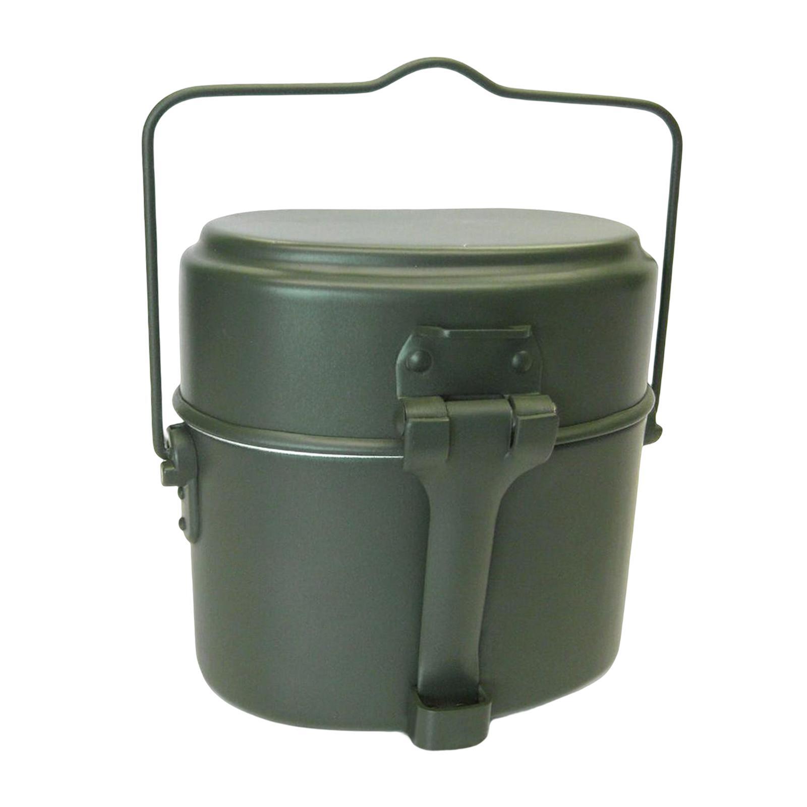 3Pcs/Set Lunch Box Aluminum Po - Camping Cooking Kit Box 评论和价格