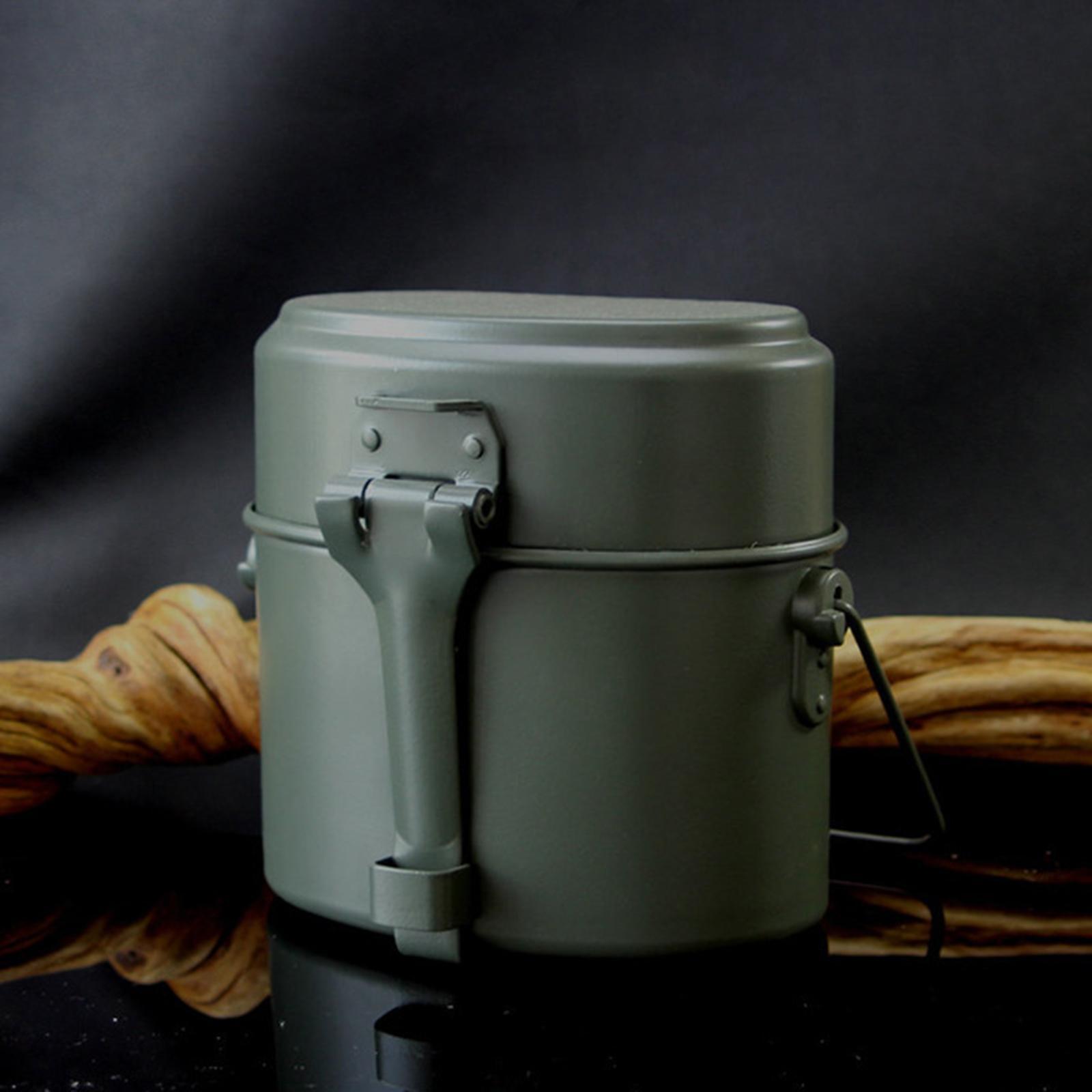 3Pcs/Set Lunch Box Aluminum Po - Camping Cooking Kit Box 评论和价格