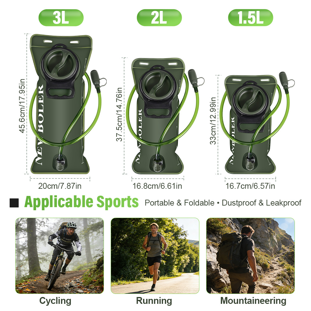 Hydration Bladder 1.5L/2L/3L L - Camping Cooking Bag 评论和价格