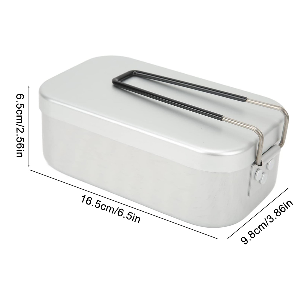 800ML Aluminum Lunch Boxes Out - Camping Cooking Kit Box 评论和价格