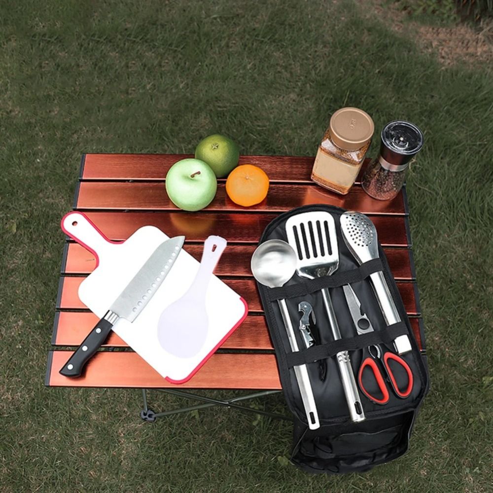 2024 Picnic Utensil Set Storag - Camping Cooking Set With Bag 评论和价格