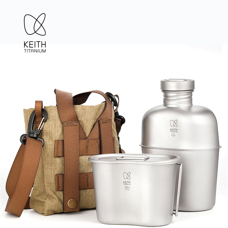 KEITH  Pure Titanium Canteen M - Mess Kit Titanium 评论和价格