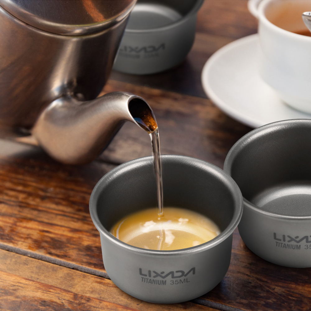 1/3pcs Lixada 35ml Mini Titani - Mess Kit Titanium 评论和价格