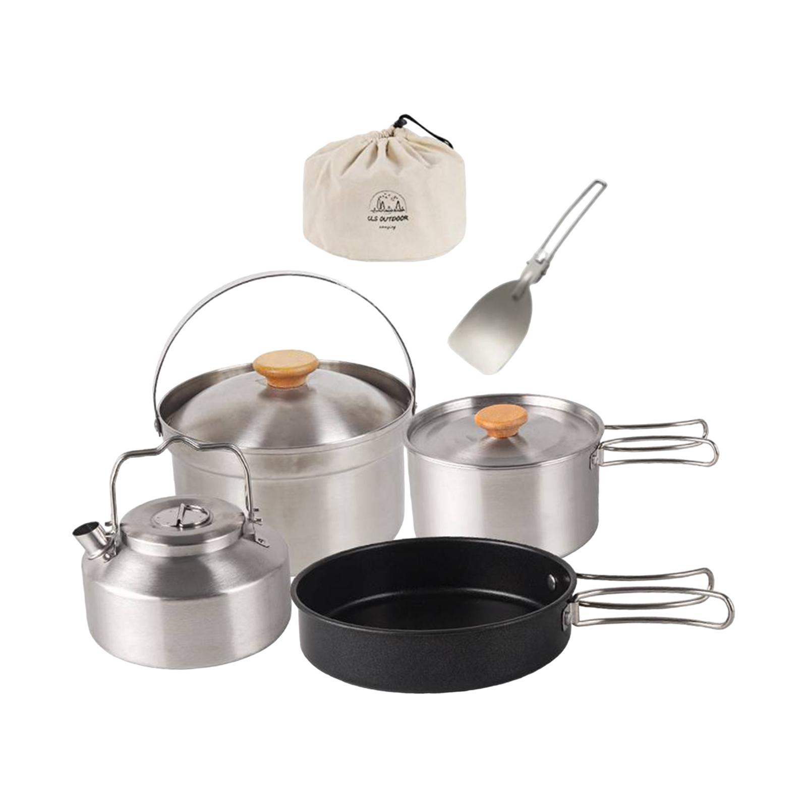 Camping Cookware Camping Cooki - Camping Cooking Set With Bag 评论和价格