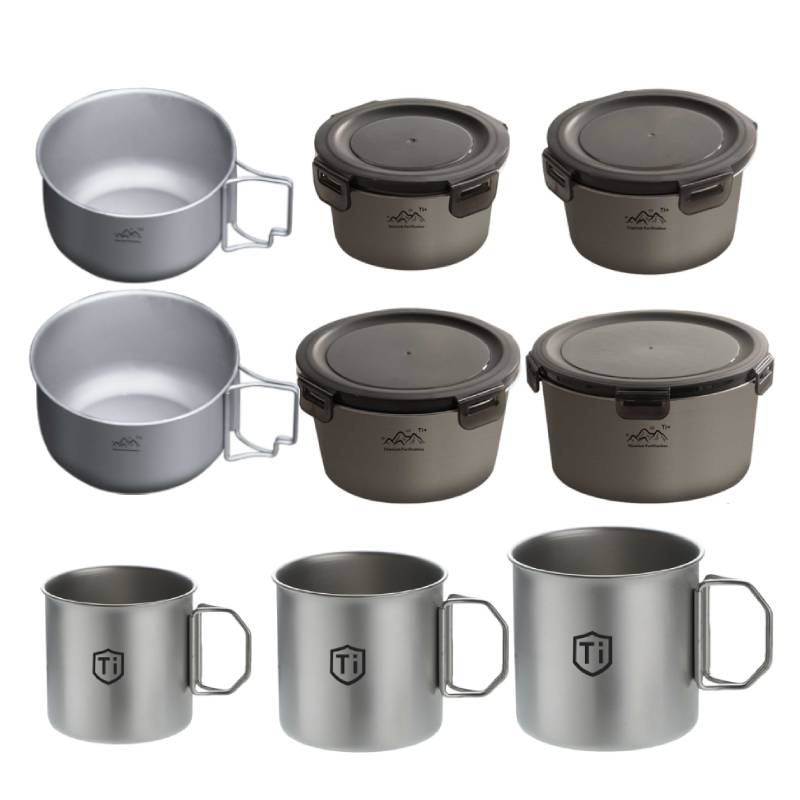 Backpacking Camping Cookware M - Camping Cooking Kit Box 评论和价格