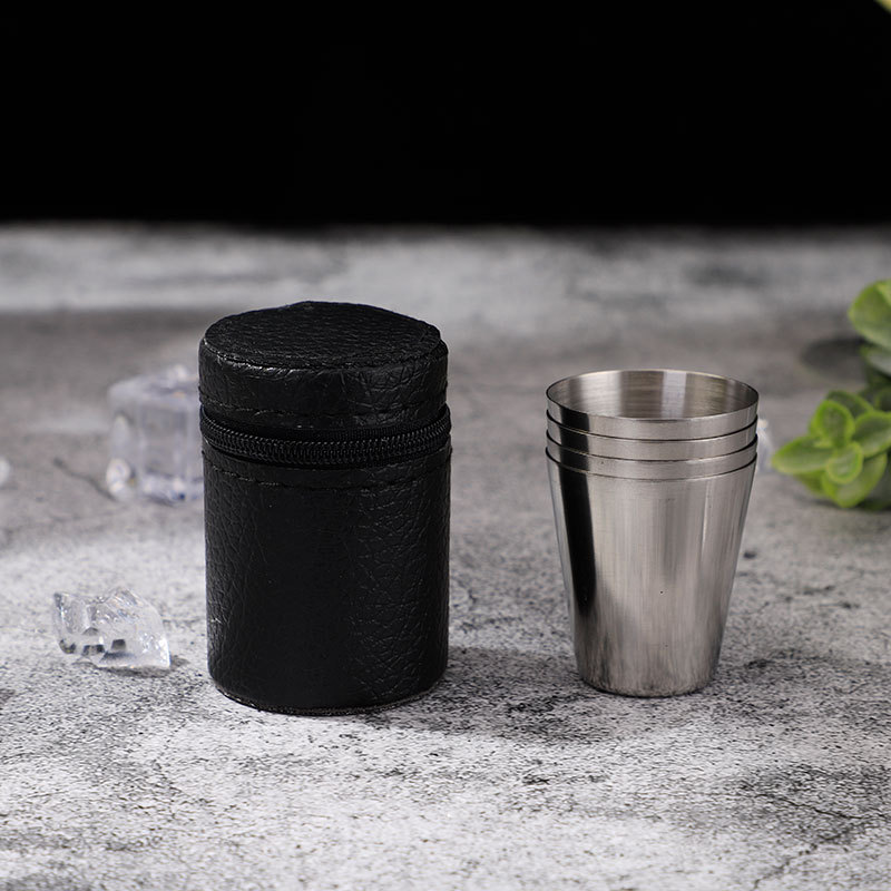 Stainless Steel Shot Glass Set - Camping Cooking Set With Bag 评论和价格