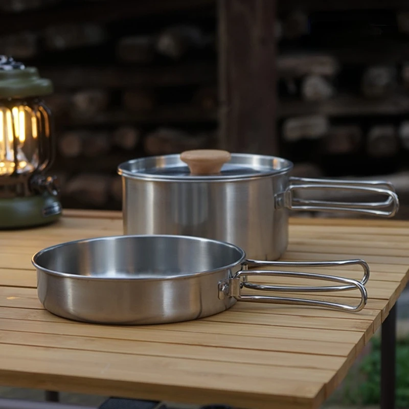 Outdoor Folding Cookware Set S - Camping Cooking Kit Box 评论和价格