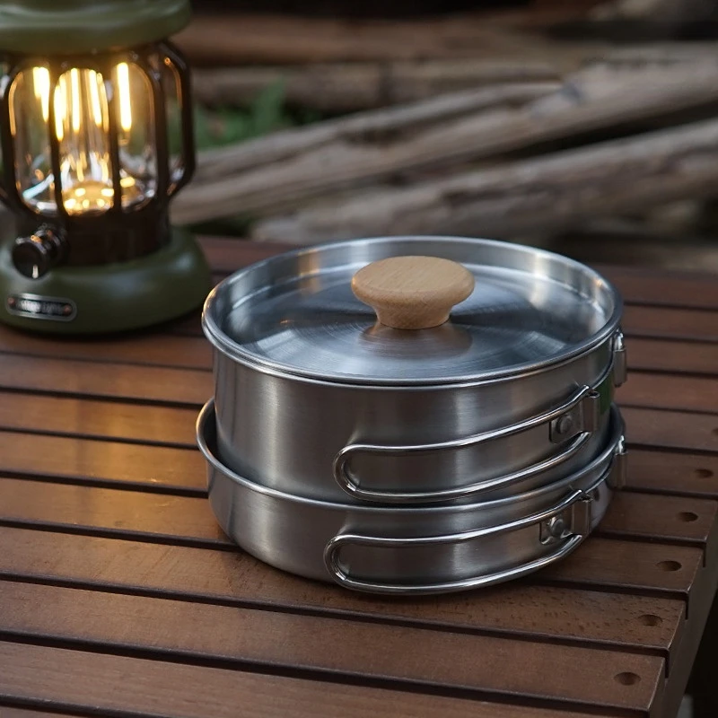 Outdoor Folding Cookware Set S - Camping Cooking Kit Box 评论和价格