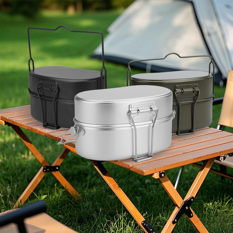 Outdoor CampingMessKit Multifu - Camping Cooking Kit Box 评论和价格