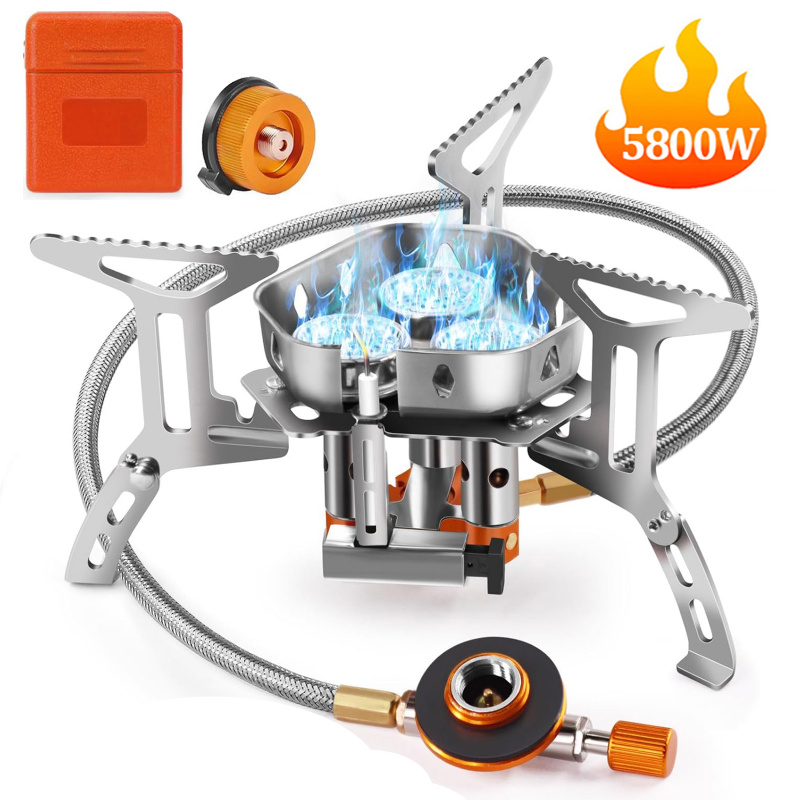 5800W High-Power Camping Gas S - Camping Cooking No Gas 评论和价格