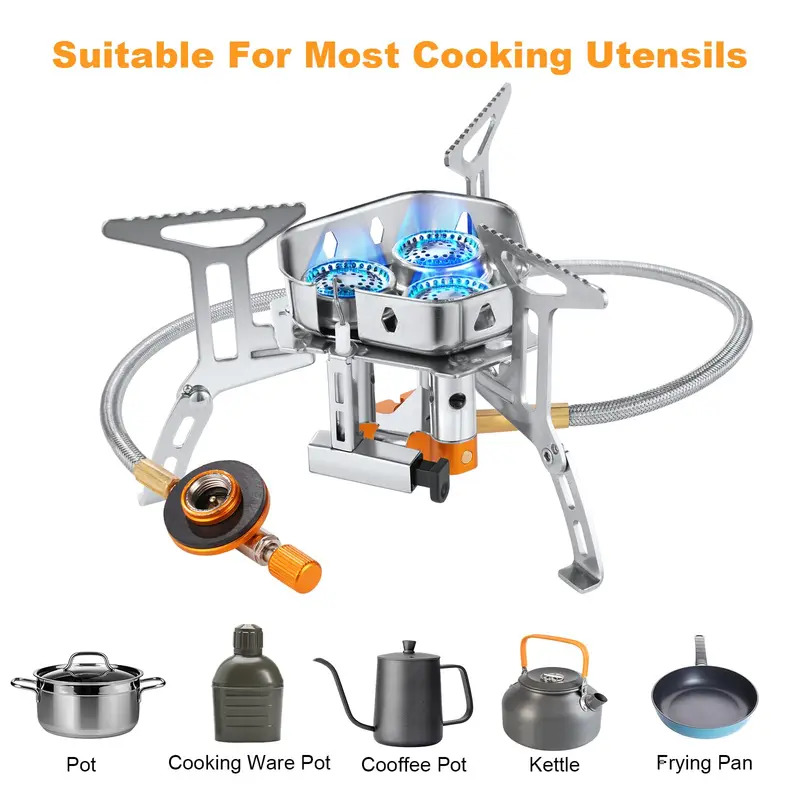 5800W High-Power Camping Gas S - Camping Cooking No Gas 评论和价格