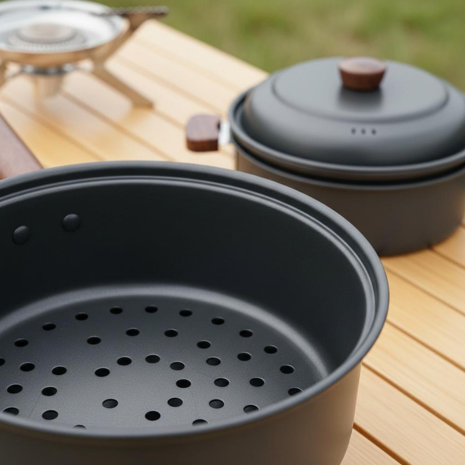 3 L 3L Outdoor Cooking Pot Lig - Nesting Camping Cooking Set 评论和价格
